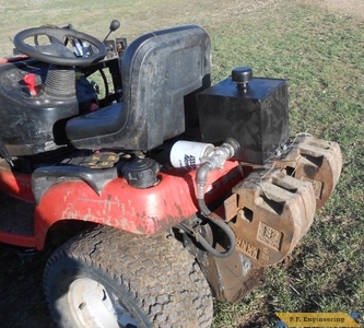 simplicity garden tractor loader reservoir trank and weights