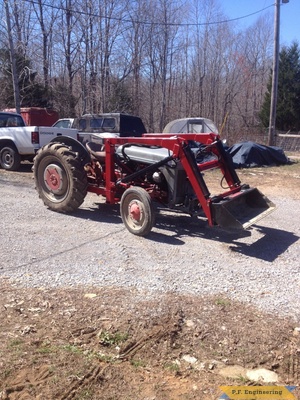 Ford 9N loader low bucket