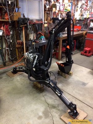 Kubota BX2200 micro hoe finished by Mark J.