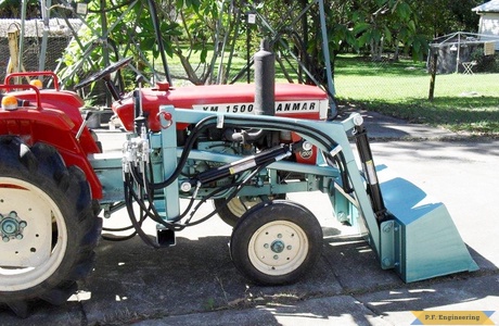 yanmar 1500 compact tractor loader right side