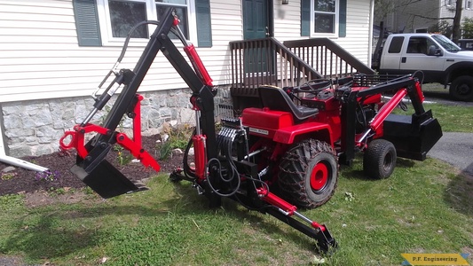 Eric G. stanhope, NJ WheelHorse D-200 loader and micro hoe