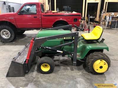 Dan W. Eureka IL John Deere 420 front end loader left side view