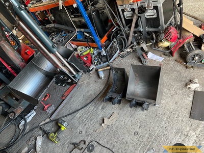 Robert B. in Ireland building his micro hoe for a Kubota B6000 clean up bucket2