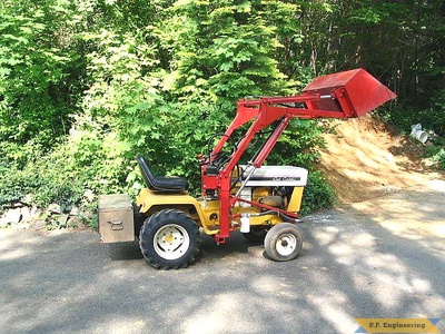 Cub Cadet 149 garden tractor front end loader_2