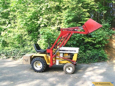 Cub Cadet 149 garden tractor front end loader_3