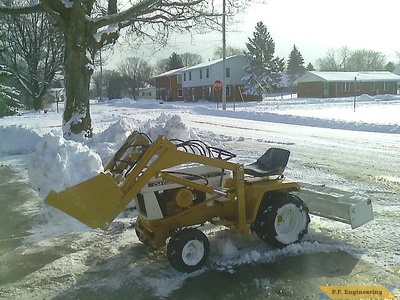 Cub Cadet 149 garden tractor loader_1