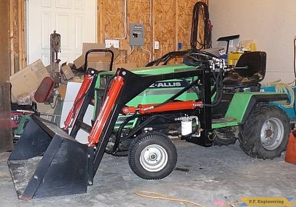 Deutz Allis garden tractor loader_1