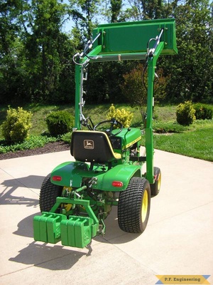 John Deere 140H3 garden tractor loader_1