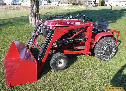 Wheel Horse 310-8 garden tractor loader_1