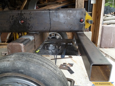 log splitter hydraulic cylinder base mount 2